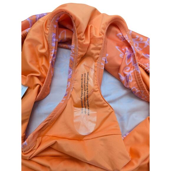 Cacique (Swim by Cacique) Orange Floral Summer Swim Skort 24 NWT - Picture 3 of 6